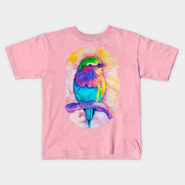 The watercolor bird Kids T-Shirt by LilianaTikage